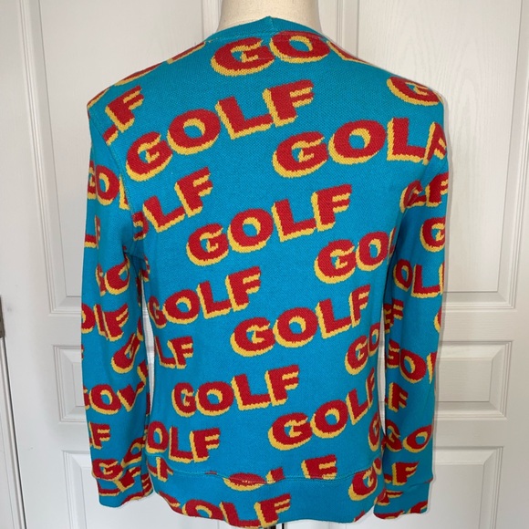 Golf Wang Blue and Red Crewneck Sweater